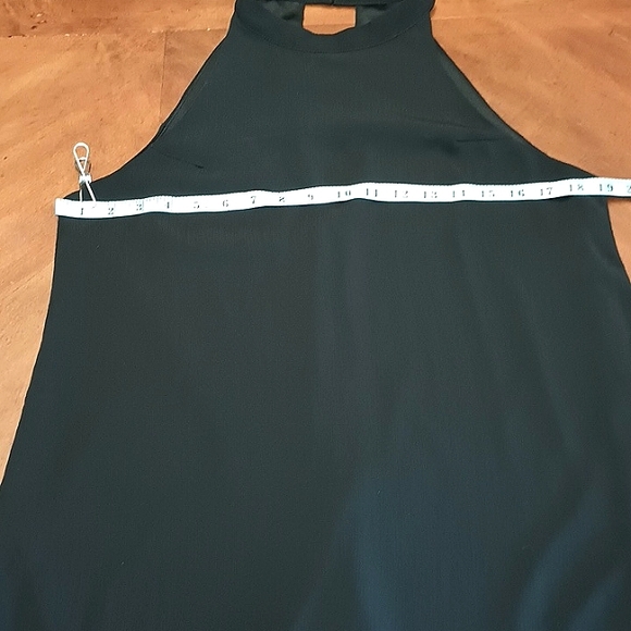 Fantaist Halter Top Dress Black Cotton Blend Wedding, Cocktail Size Large - Picture 5 of 8